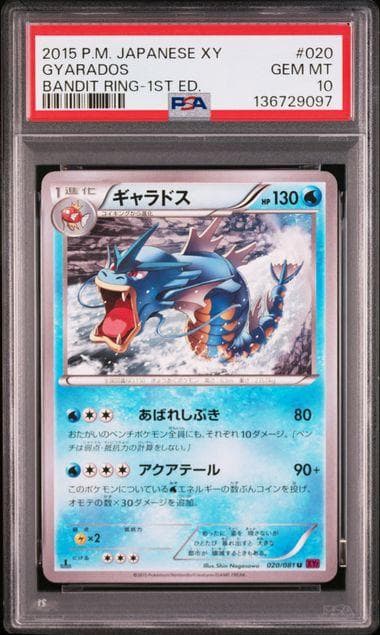 【PSA10】ギャラドス 020/081 XY7 バンディットリング