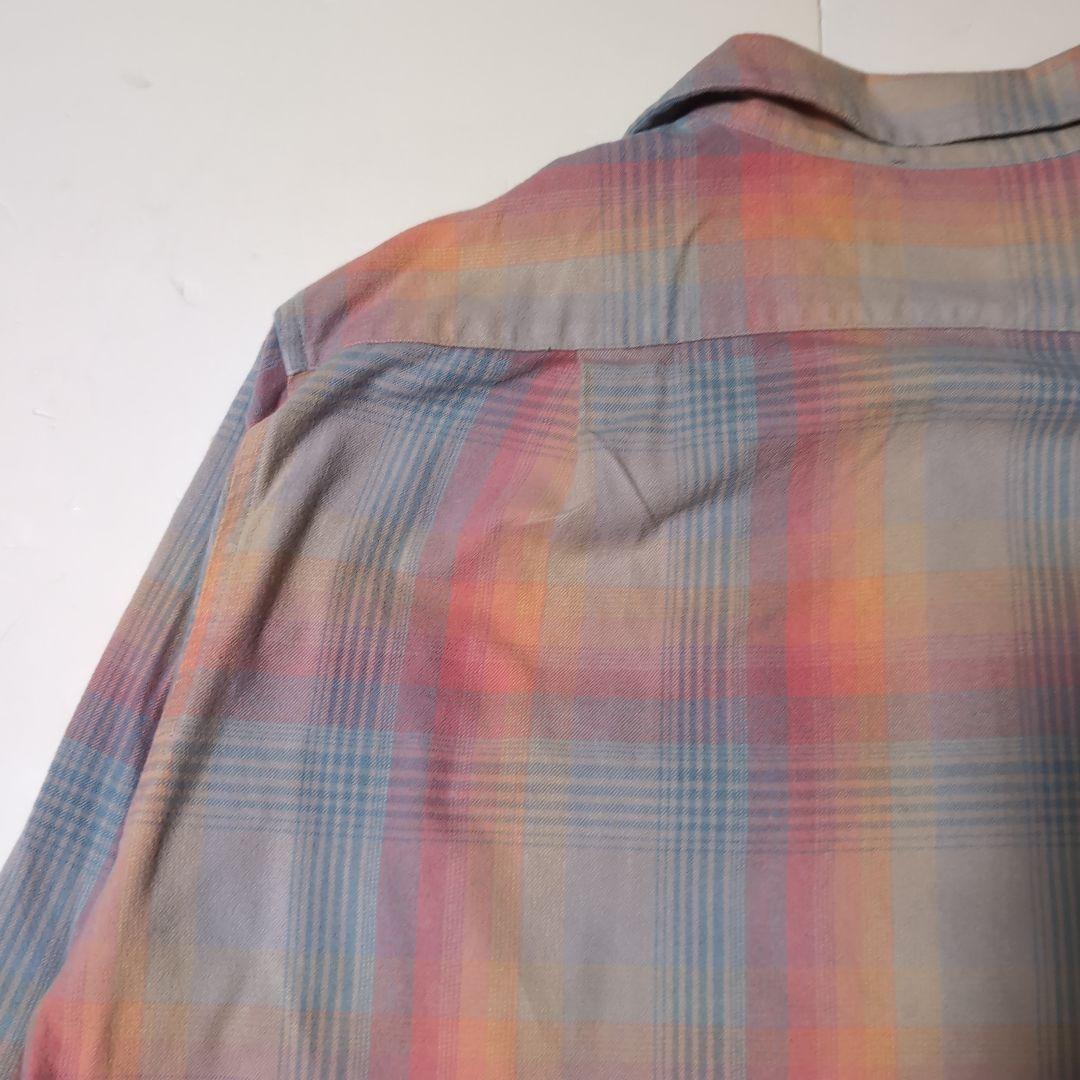 Pendleton オンブレチェック ネルシャツ M（実寸L程度）