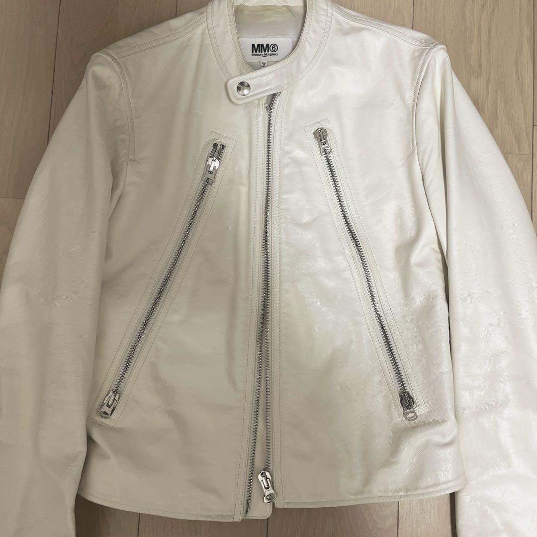 マルジェラ　ハの字ライダースジャケット2020年　mm6