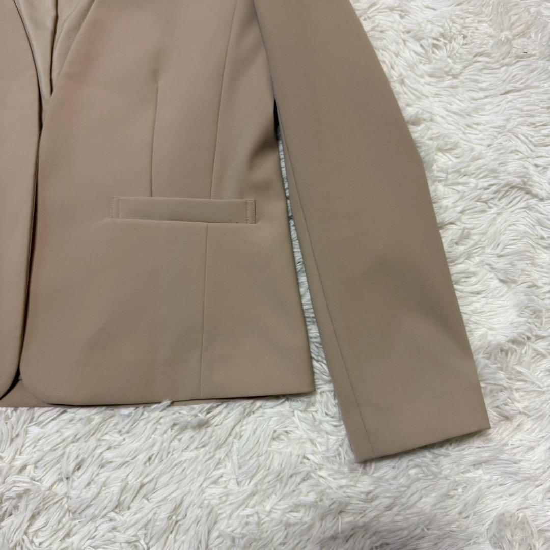 美品✨ナチュラルビューティーベーシック パンツスーツ ノーカラー ウォッシャブル