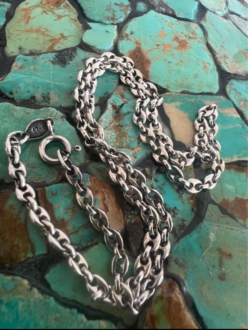 アクセサリー vintage silver925 Anker chain necklace