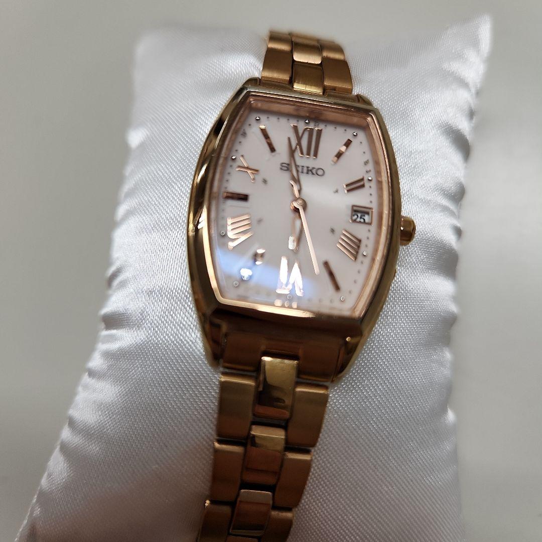 SEIKO ルキア ソーラー電波時計 ゴールド