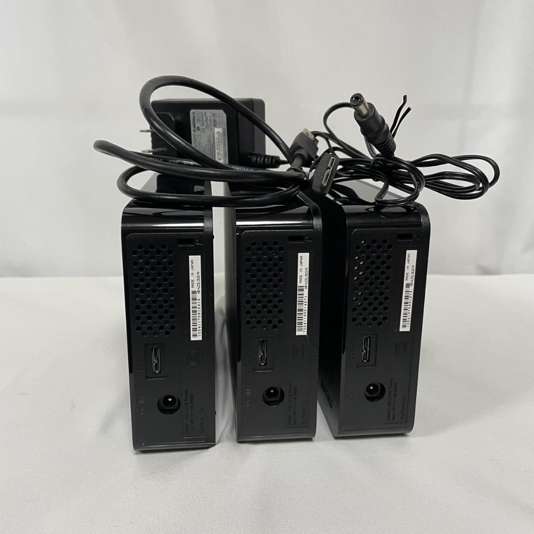 外付けHDD バッファロー HD-LC3.0U3/N×2 LC2.0U3/N×1