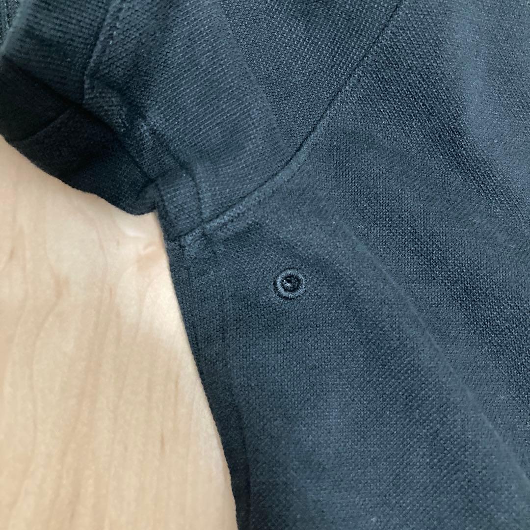 【未使用品】Nike テニスロゴ刺繍DRI-FIT ブラックポロシャツXLサイズ