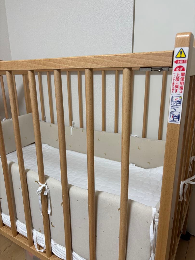 【現在Yuyaさん専用】ベビーベッド　ワンタッチハイベッド パル 石崎家具