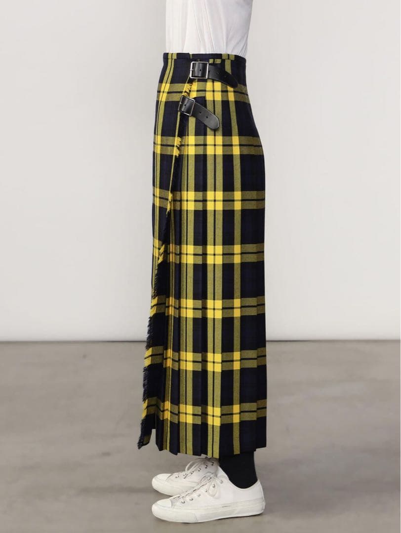 O'NEIL OF DUBLIN ウーステッドウール ロングキルトスカート 8