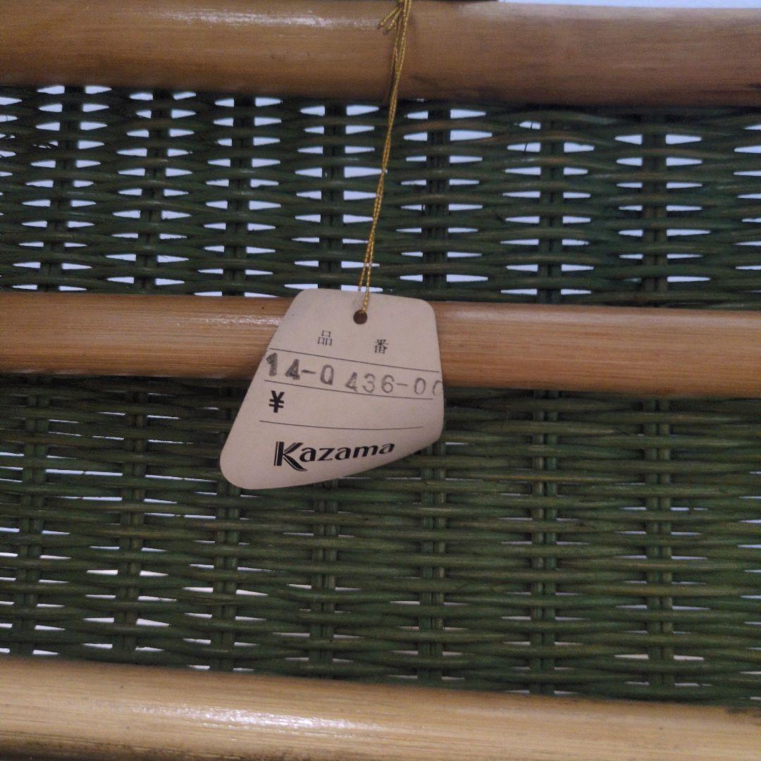 【希少】Kazama カザマ ラタン 教会型バスケット 大型 収納