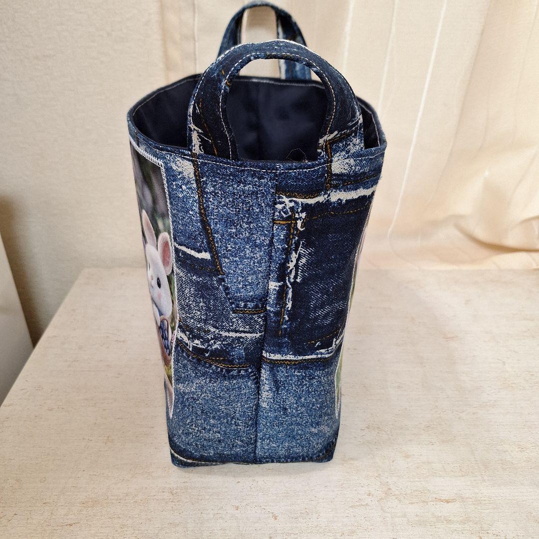 激レアパネル生地　ハンドメイド　布バスケット