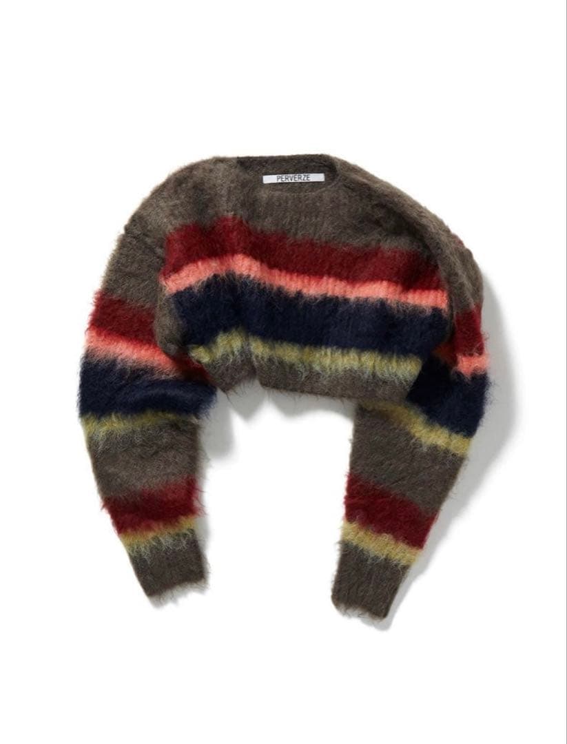 トップス PERVERZE Double stripe top and scarf