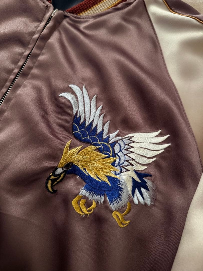 ２面用 テーラー東洋 ワシ 龍 地図 日本限定 スカジャン vintage