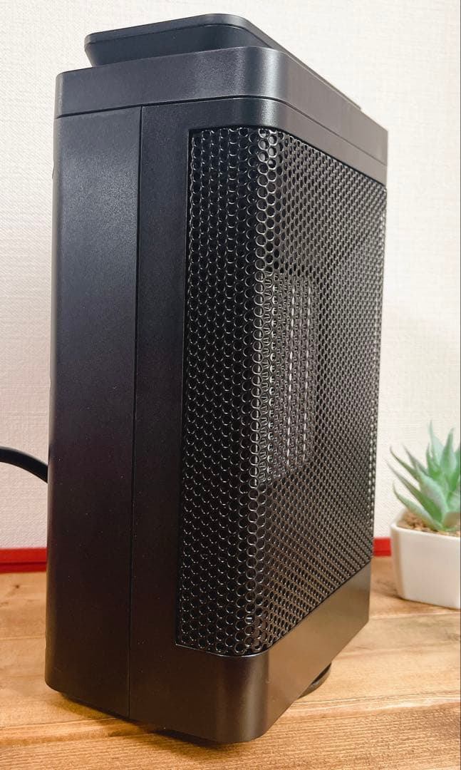 セラミックヒーター 小型 自動首振り 1200W リモコン付き