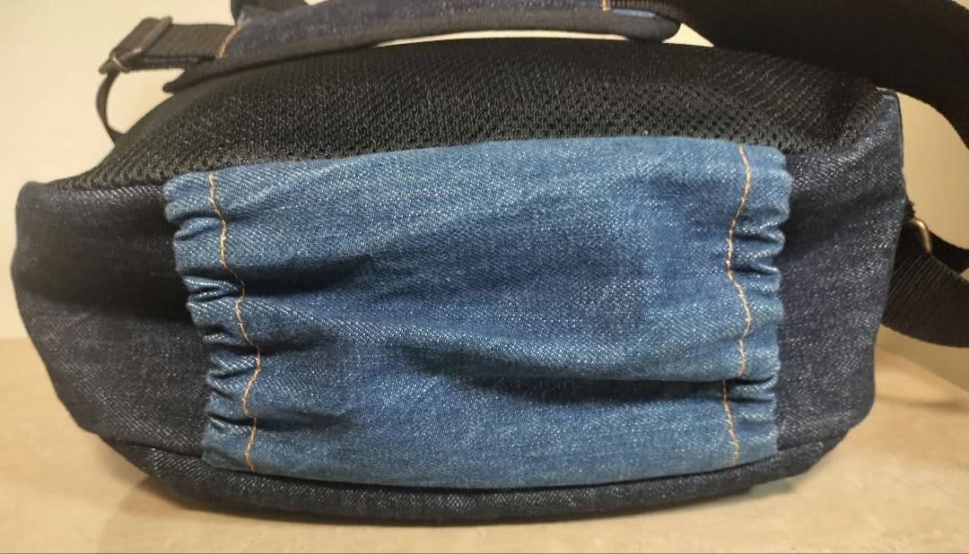 あやの小路 AYANOKOJI がま口ポシェット型ボディバッグ デニム 2way
