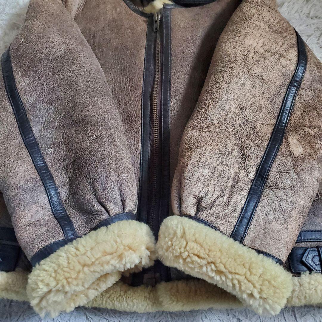 TERRA AUSTRLIS B3 ムートンジャケット 羊革 本革 M