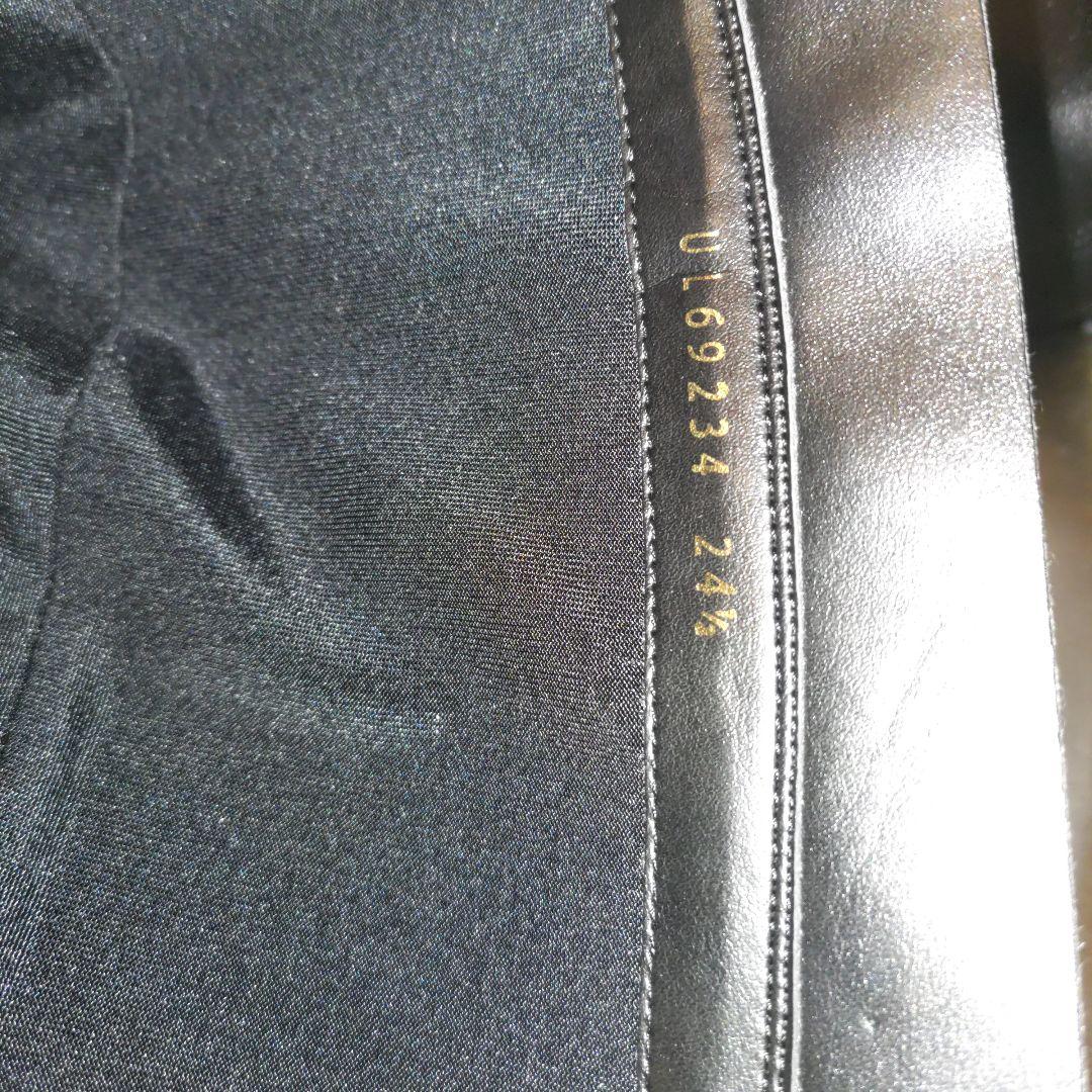 銀座ダイアナ　本革　ロングブーツ　UL　人気完売モデル　黒　24.5　美脚ブーツ