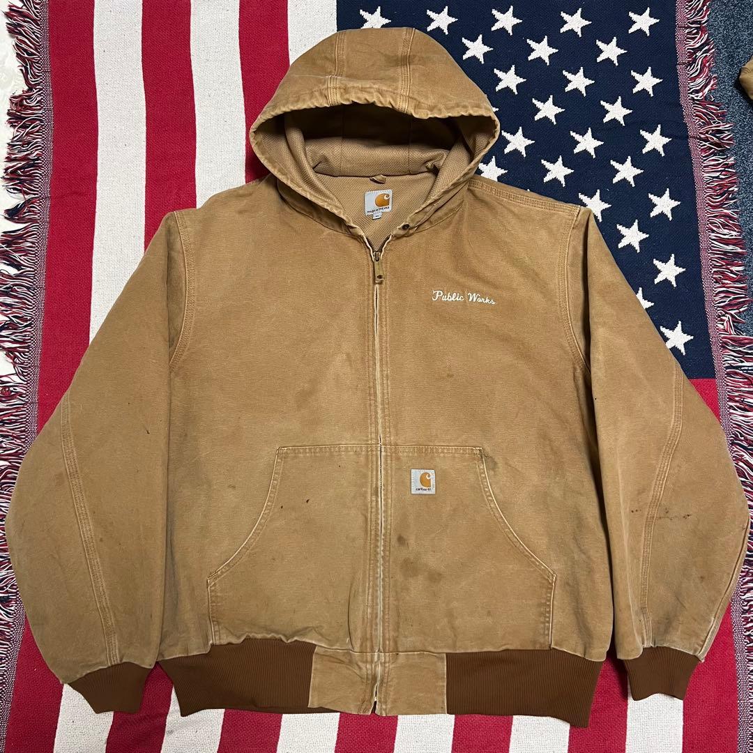 USA製 90s Carhartt カーハート ダックアクティブジャケット
