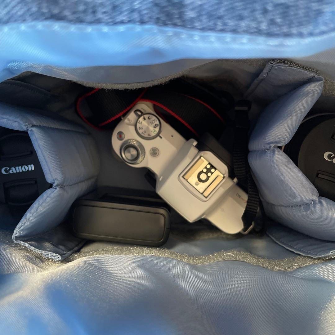 【美品】Canon キャノンEOS Kiss M2 ダブルズームキット　ホワイト