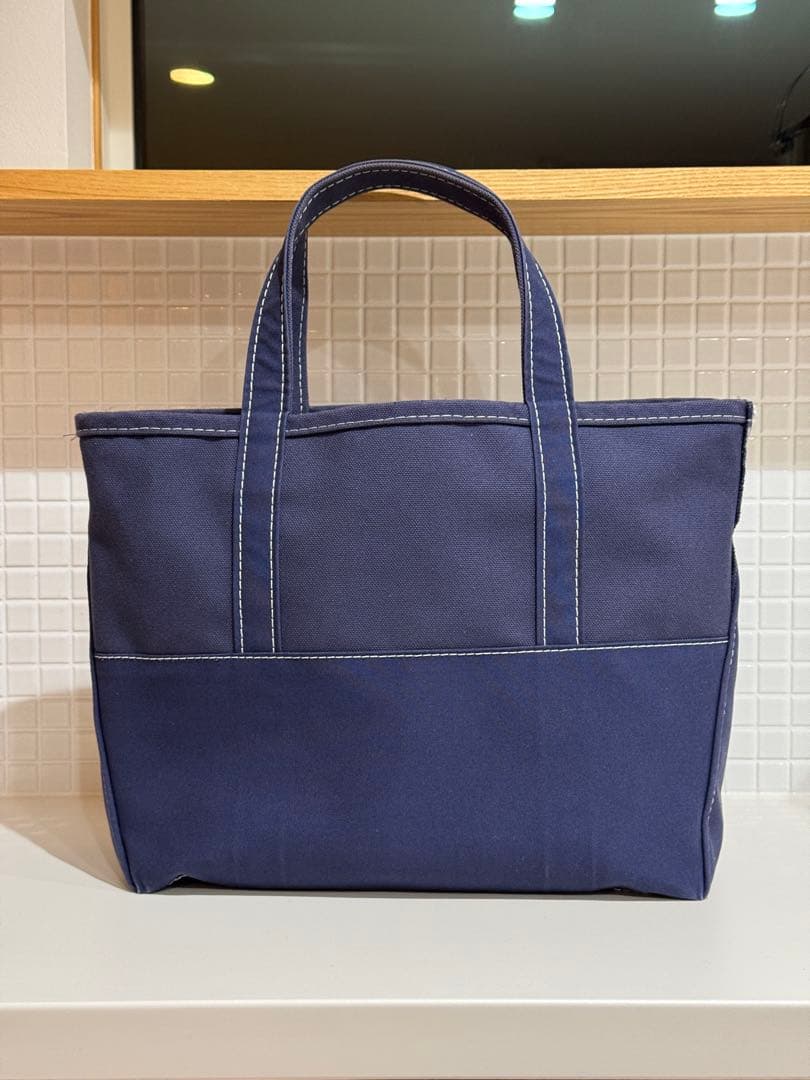 【美品】エルエルビーン×ビームス トートバッグ ボートアンドトート ネイビー M