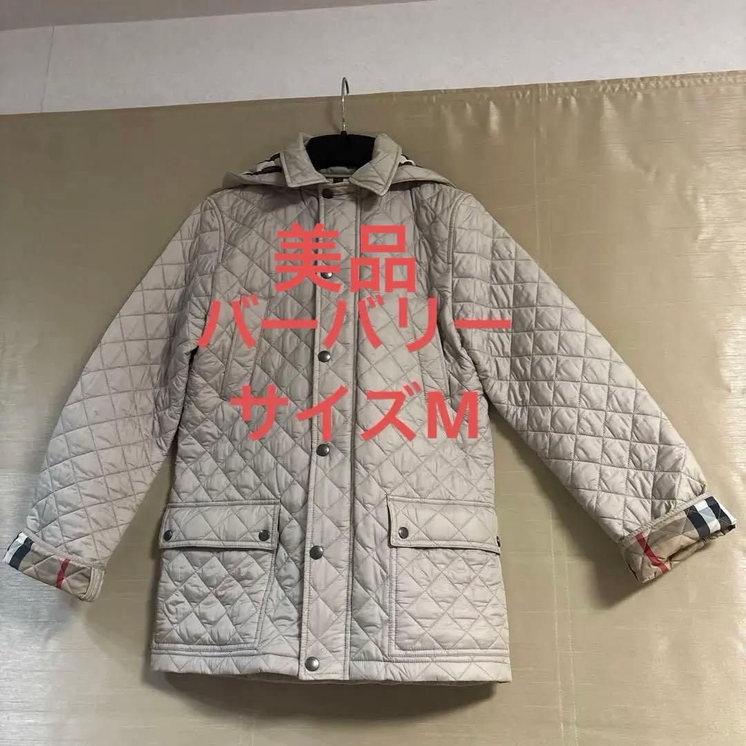 バーバリー　ダウンコート　ベージュ