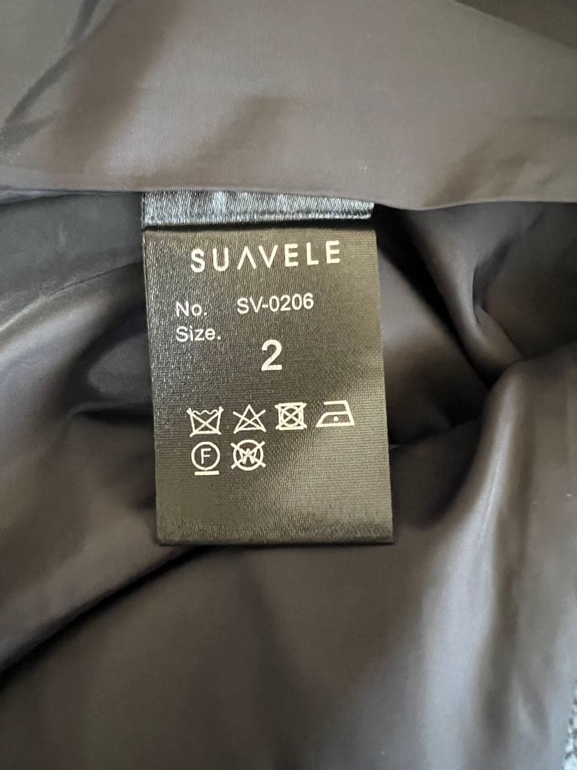 SUAVELE ブラック レザージャケット　サイズ2