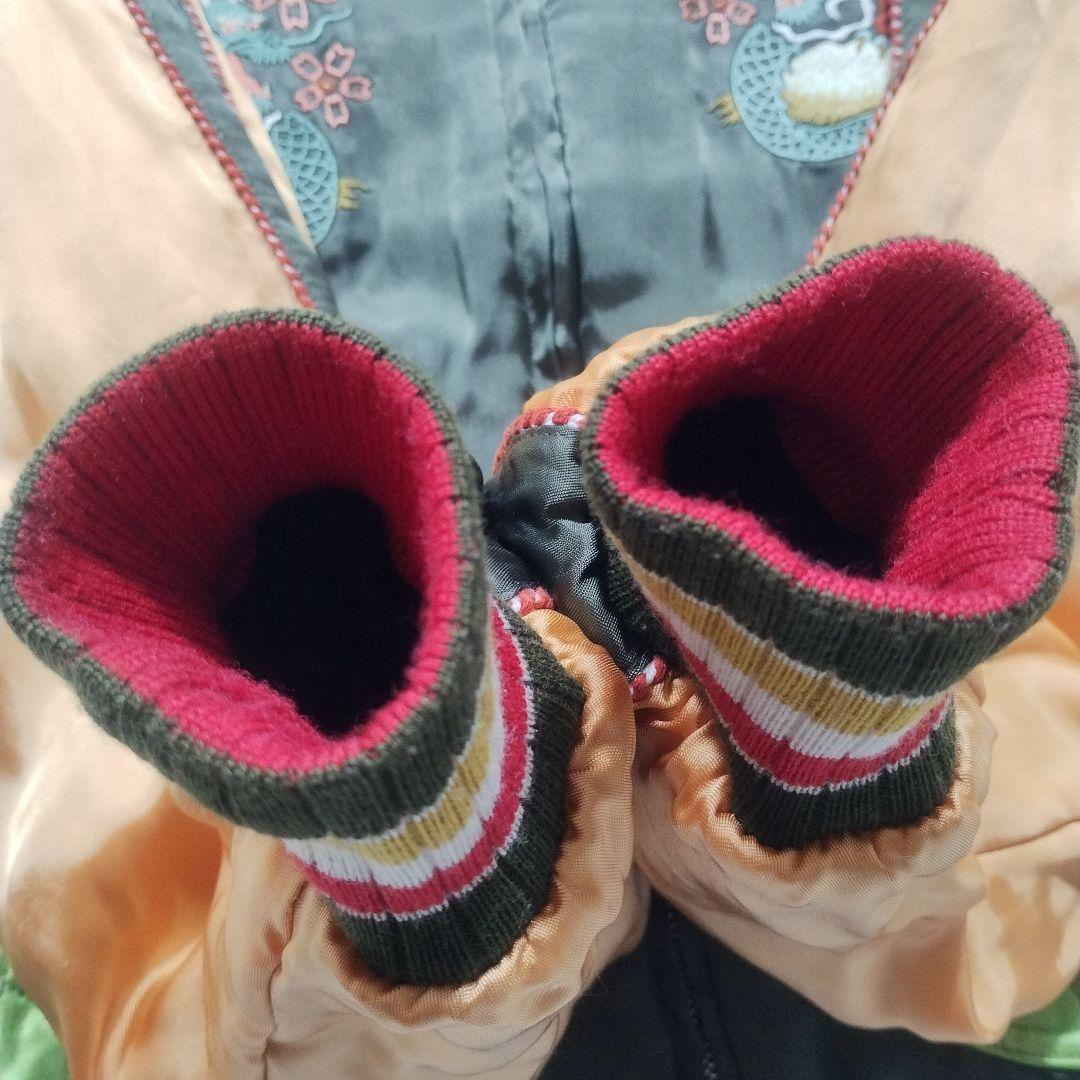 【美品】フェローズ スカジャン リバーシブル 別珍 ベロア サテン 刺繍 M 龍