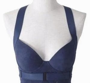 ホルミー バンテージブラジャー　ネイビー杢 LL1 グラント・イーワンズ