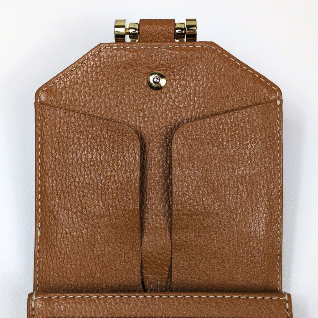 アタオ ロトロ ウォレット 二つ折り財布 キャメル コンパクトウォレット