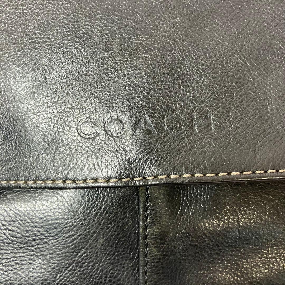 COACH ショルダーバッグ メッセンジャーバッグ レザー エンボス 斜め掛け