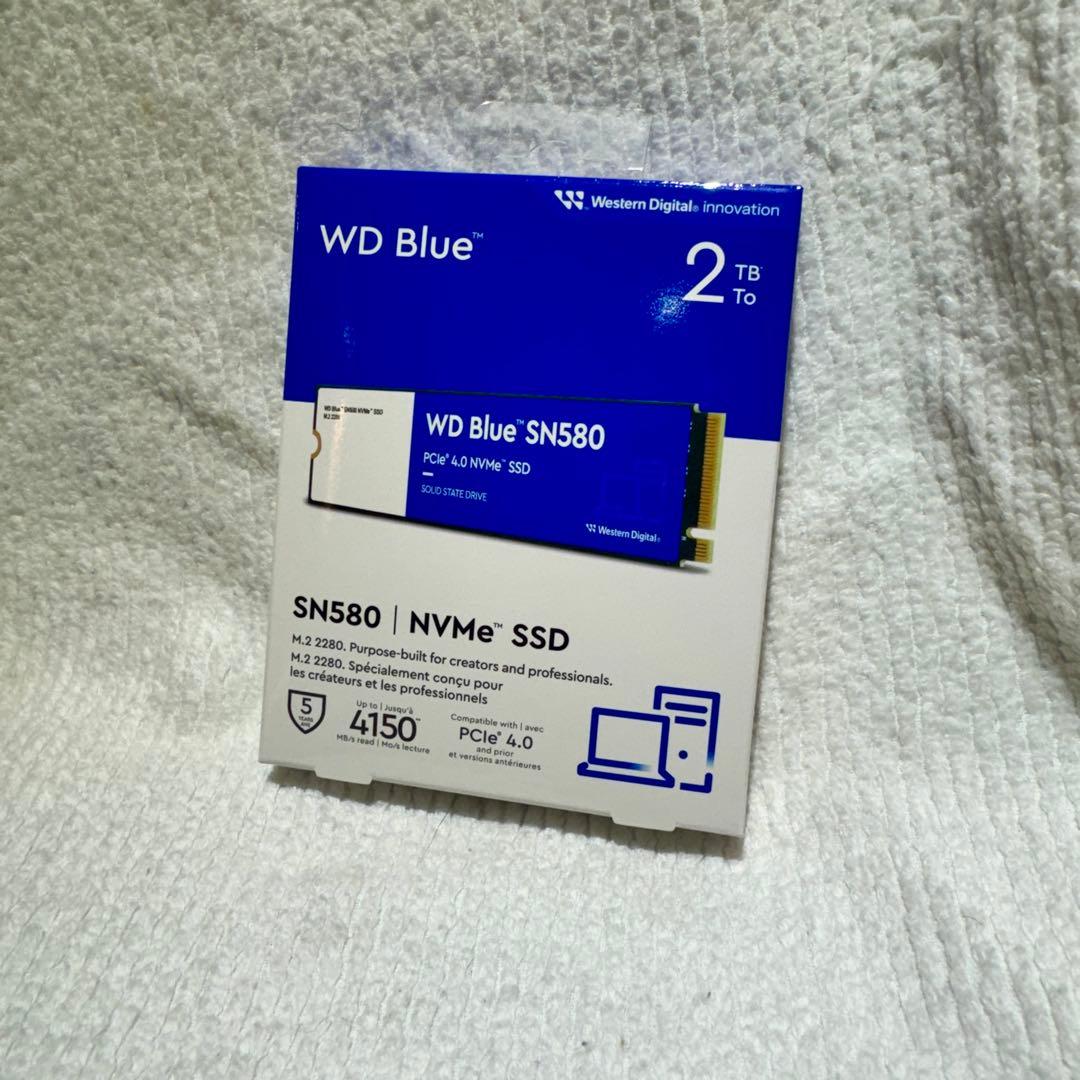 新品未開封 2TB WD Blue SN580　ウエスタンデジタル