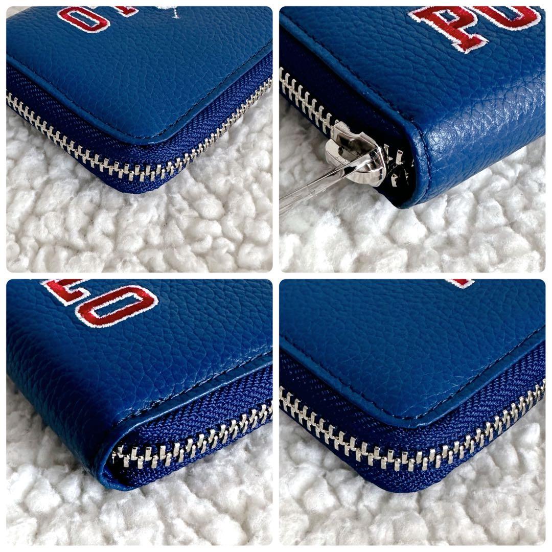 【未使用】ポロラルフローレン　ケース　ラウンドジップ　レザー　箱付き