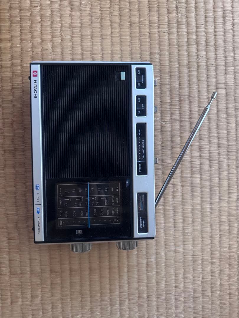 日立 FM トランジスターラジオ KH-1510 貴重取説付き　動作品