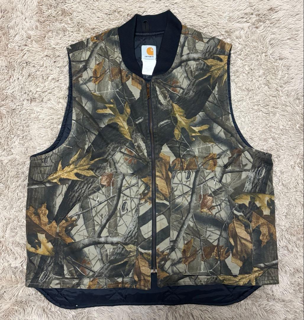 カーハート　ダックベスト　リアルツリー　ブラウン　XLサイズ