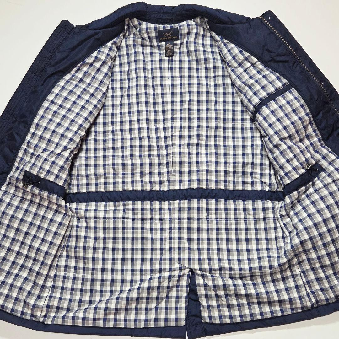 【美品】​ブルックスブラザーズ ナイロン サファリジャケット 中綿入り 紺 M