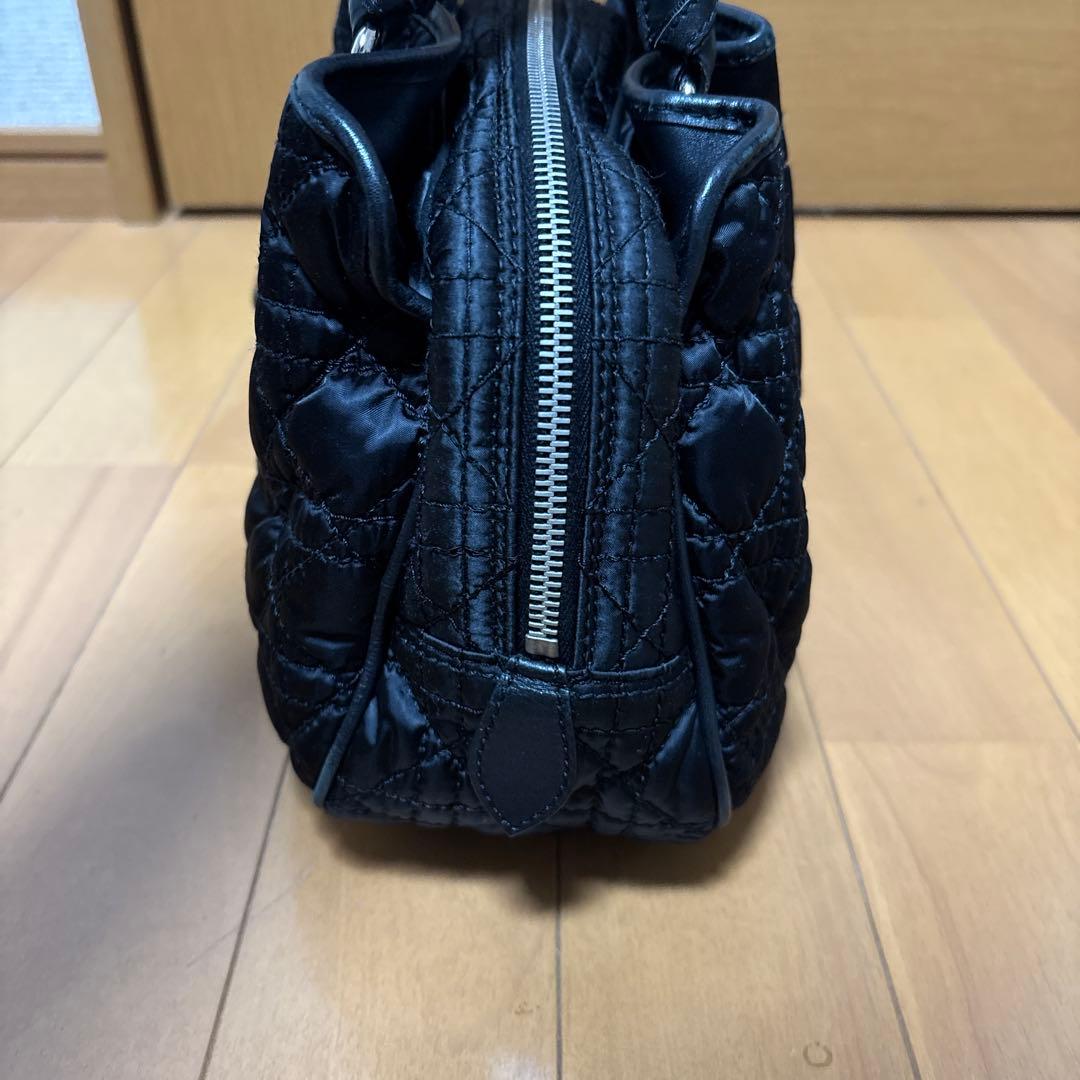 Dior ブラック カナージュ キルティング ハンドバッグ