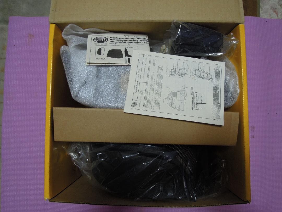 VW フォルクスワーゲンゴルフ3 HELLAブラックテールランプ 左右セット