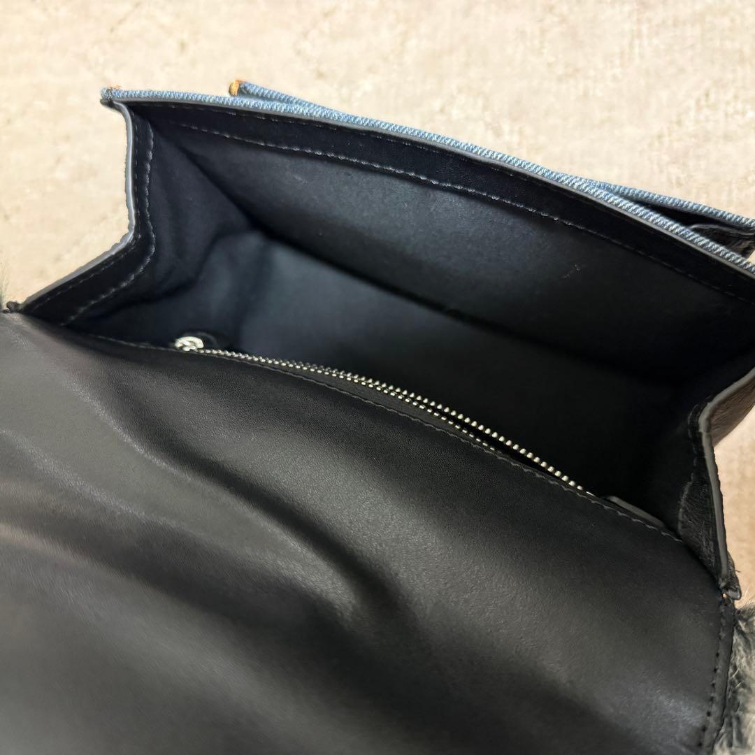 【DIESEL/ディーゼル】デニムファーショルダーバッグハンドバック