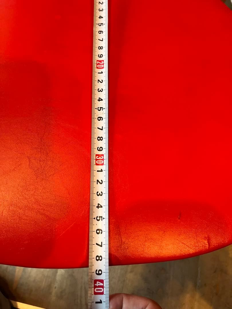 ビーンズ型 チェア 椅子 昭和レトロ レトロポップ 当時物 赤 インテリア