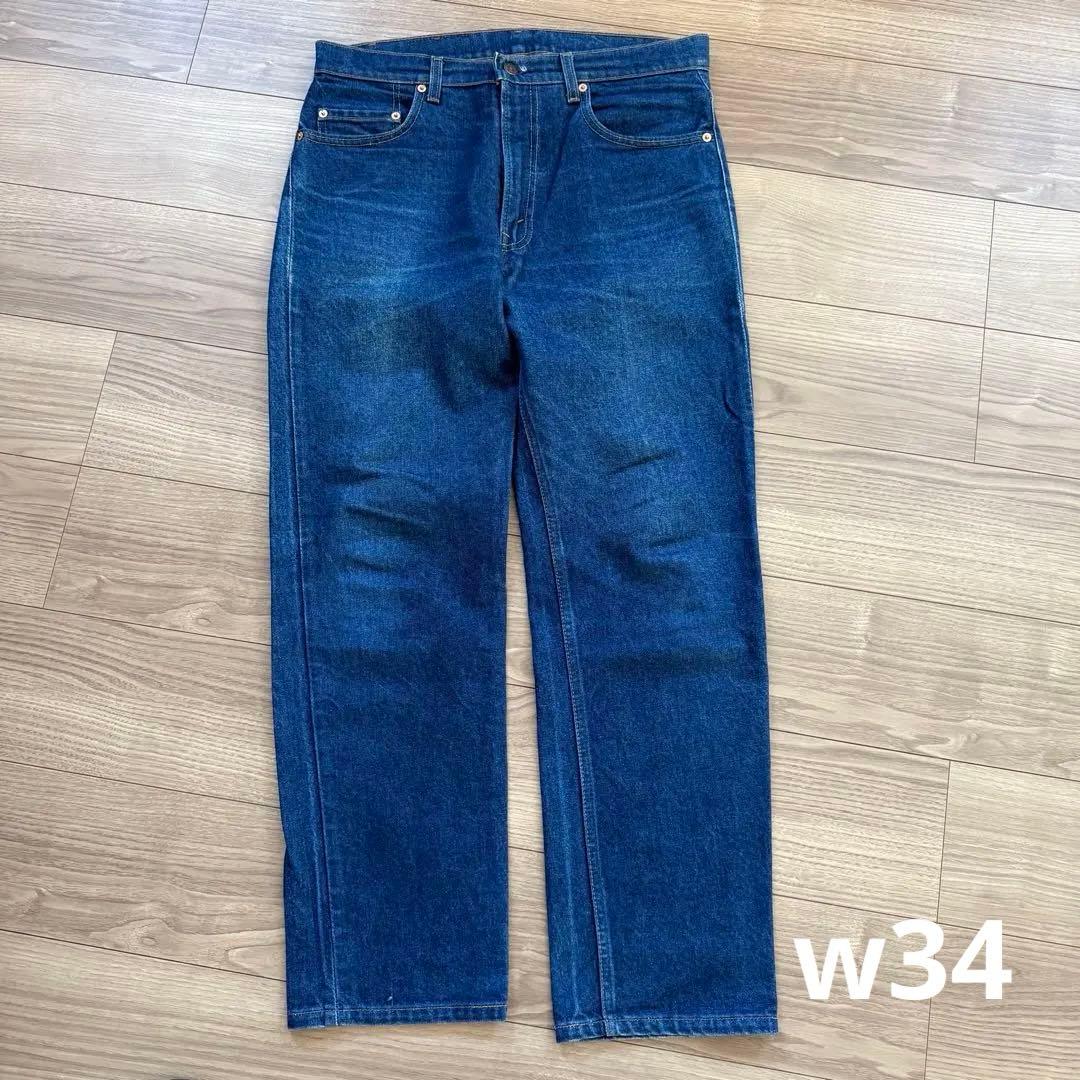 希少 90s USA製 Levi's 505 W34 L30 濃紺 送料無料
