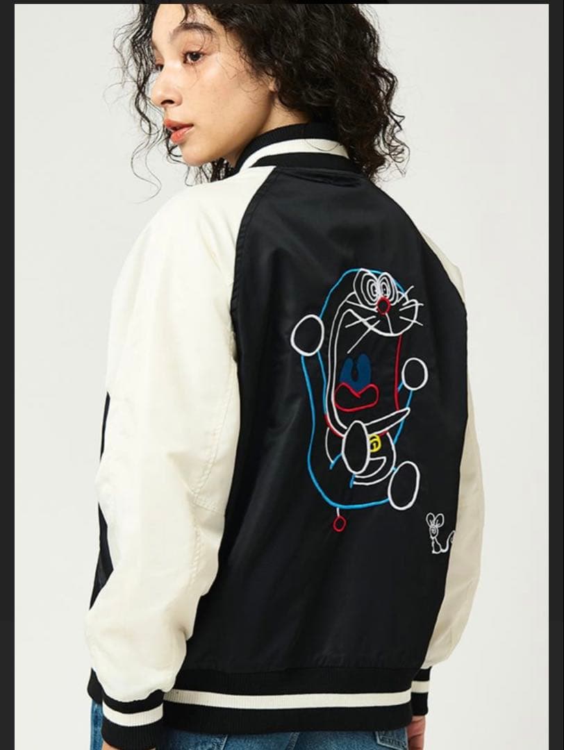 グラニフ　ドラえもん　パニック　ボンバージャケット　コラボ　M