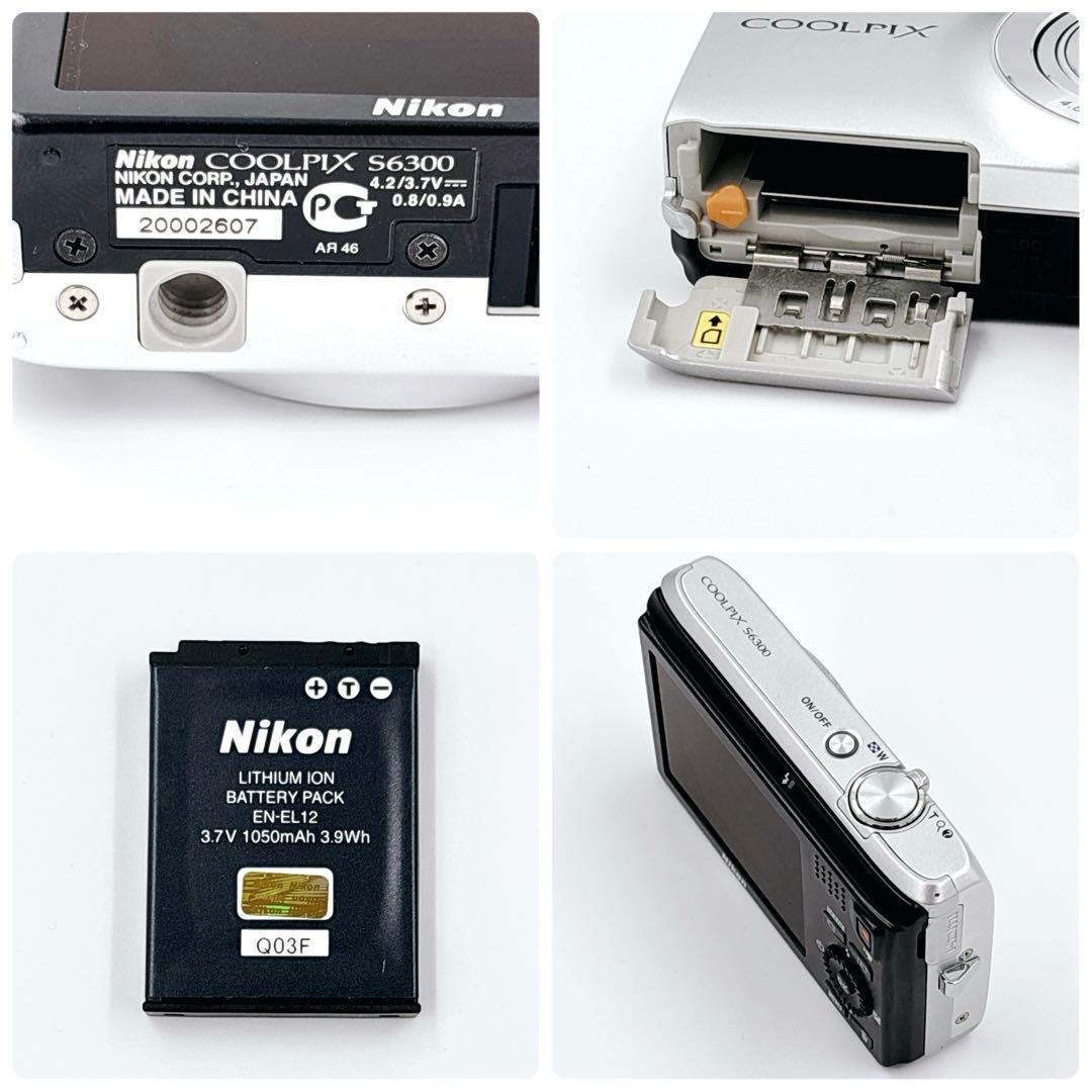 Nikon ニコン coolpix S6300 シルバー デジカメ