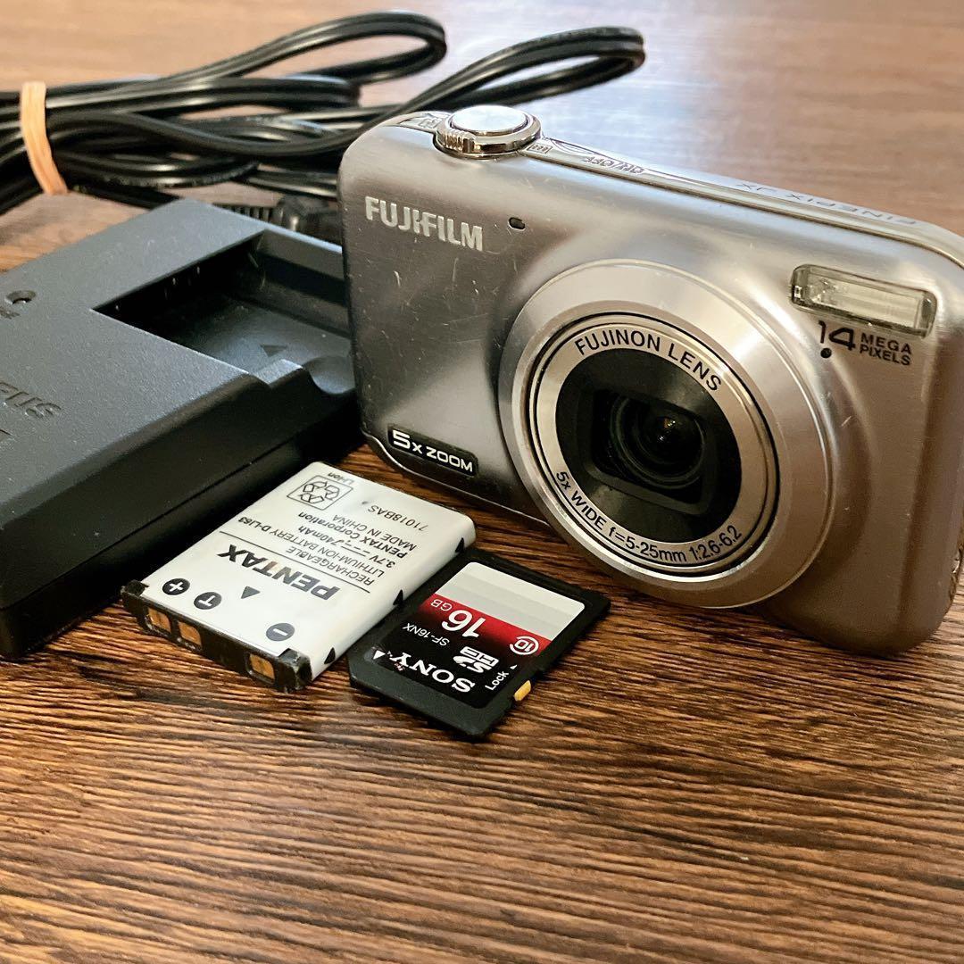 FUJIFILM FINEPIX JX300 フジフイルム シルバー　動作品