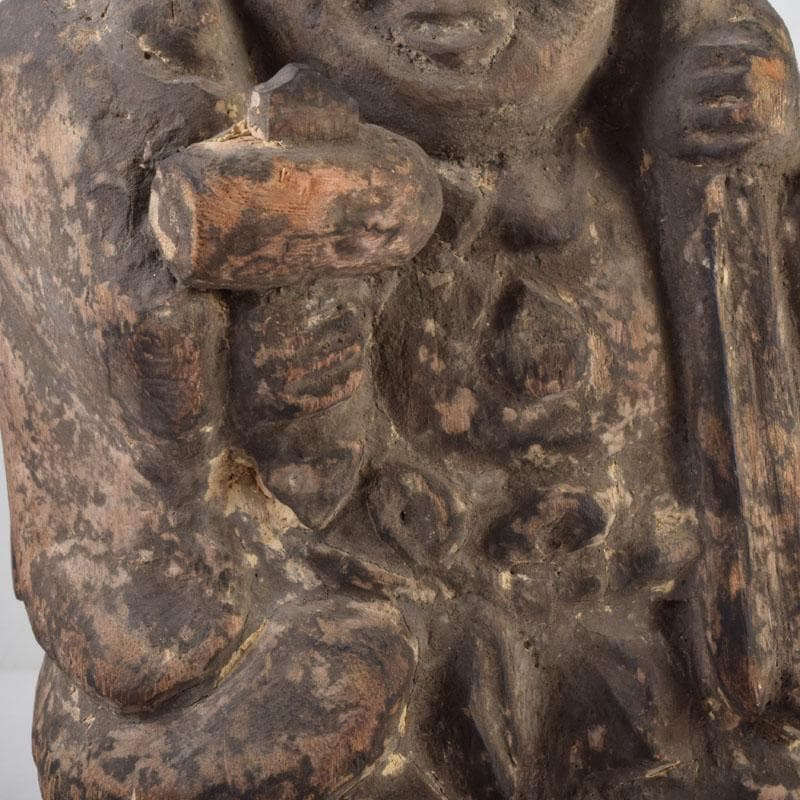 時代木彫　大黒天　仏像　縁起物　置物　N　8453A