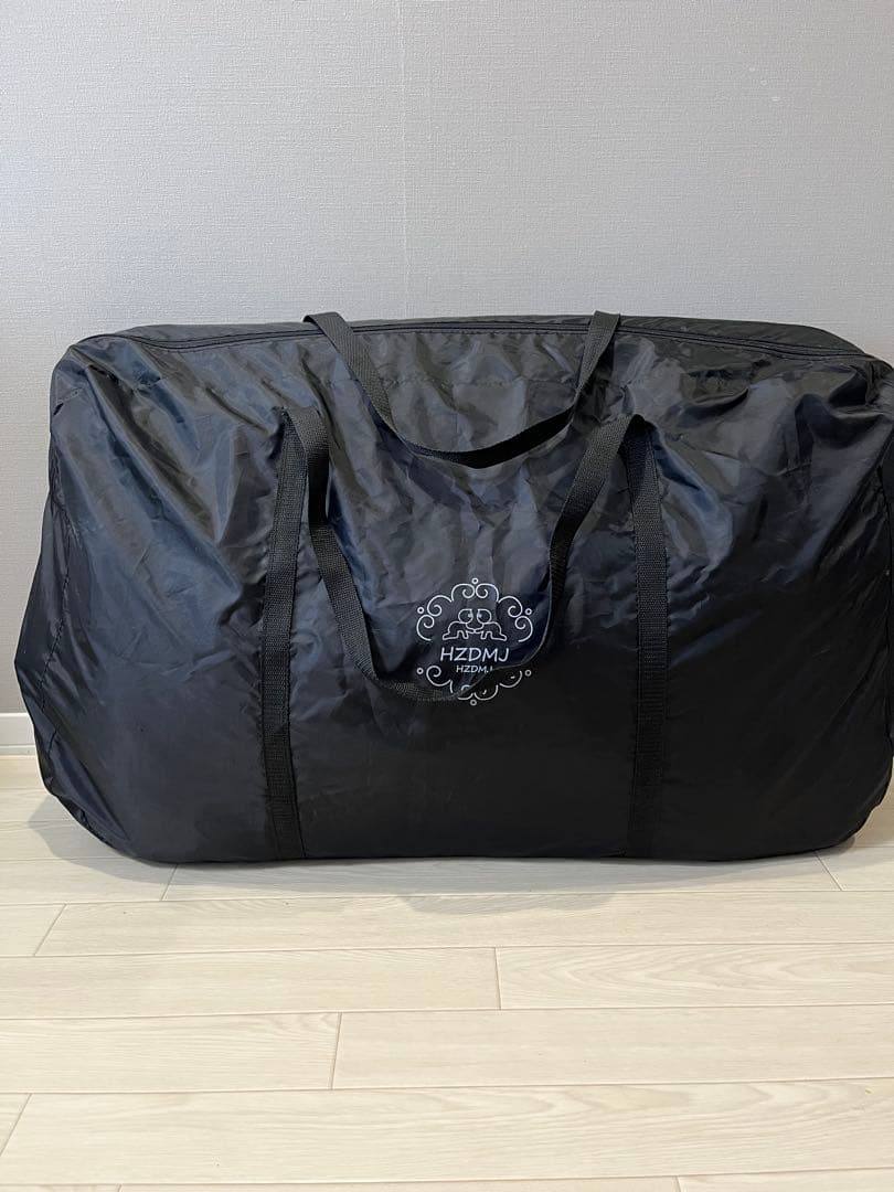 HZDMJ 折りたたみ式ベビーベッド グレー