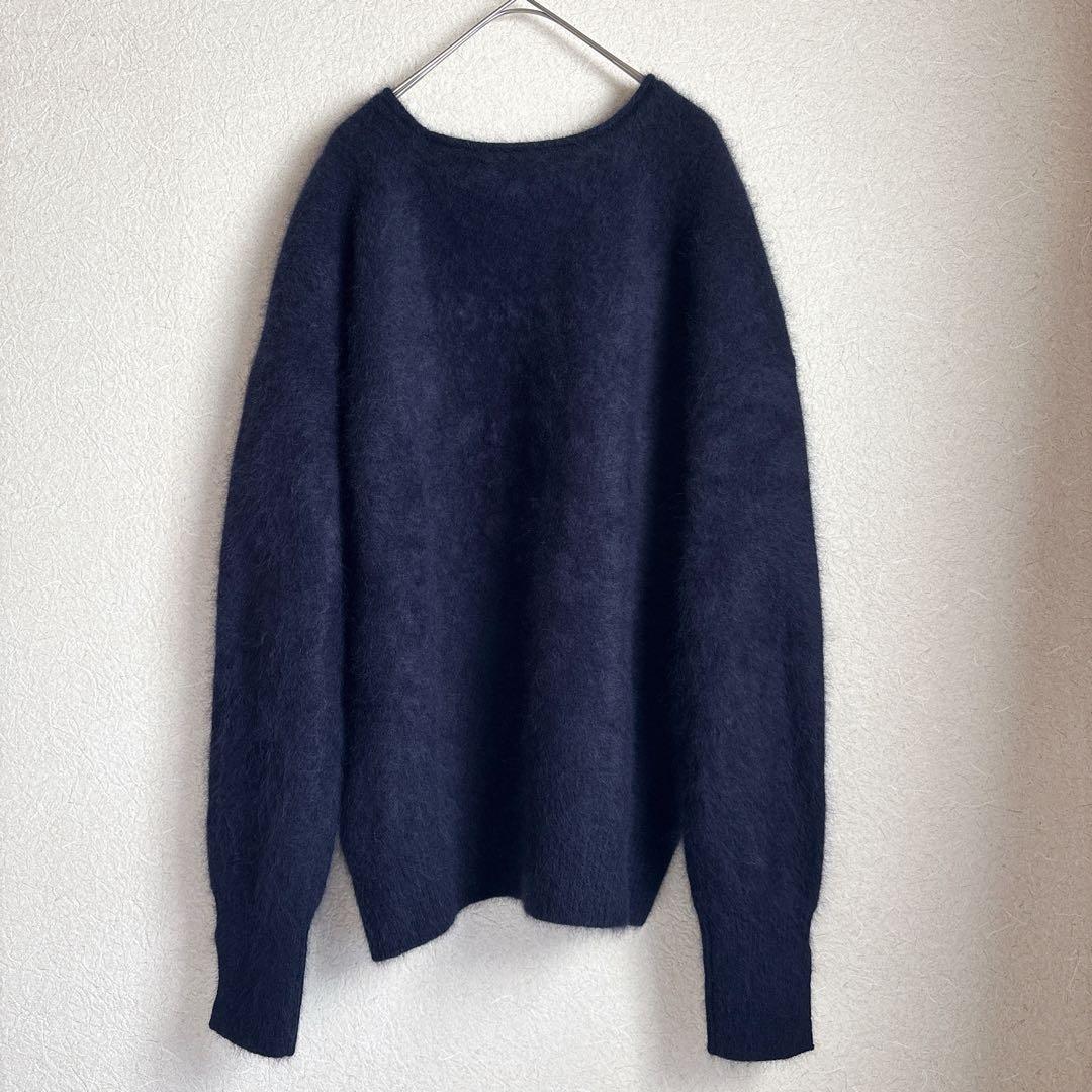 【新品タグ付き】IENA fluffyファー プルオーバーふわふわネイビーF