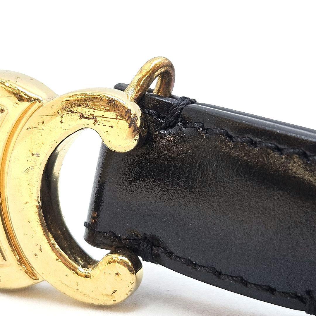 CELINE セリーヌ 黒 トリオンフ ベルト ティーン ジャンク品