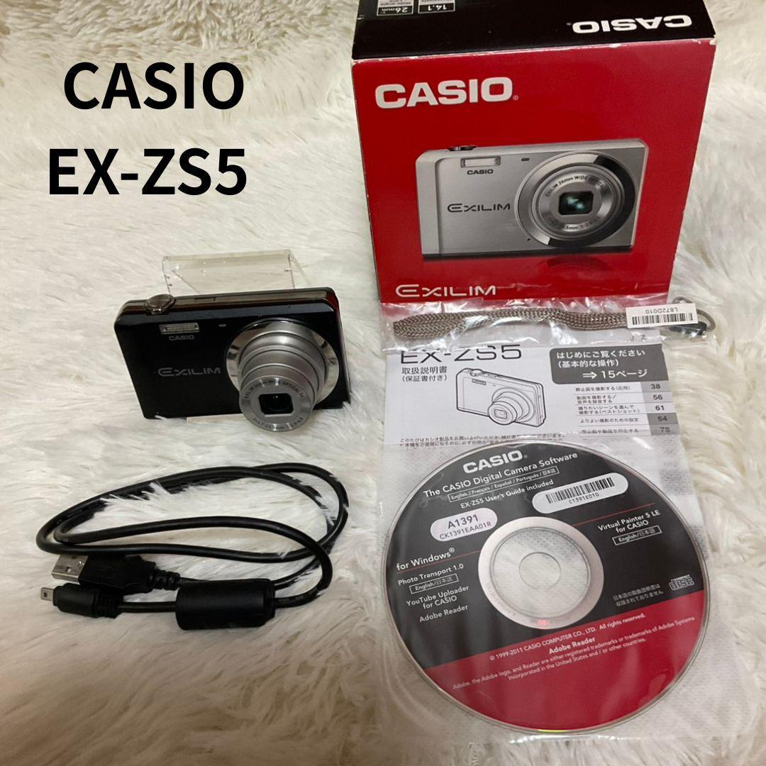 【簡易動作確認済】 CASIO EXILIM EX-ZS5 デジタルカメラ 黒