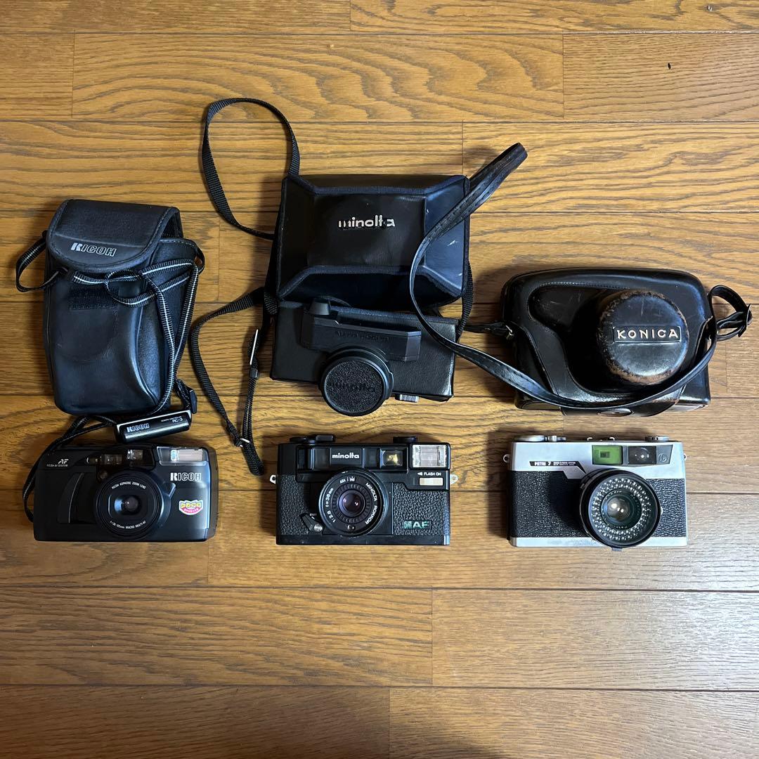 【中古品】PETRI/minolta/RICOH フィルムカメラ3セット