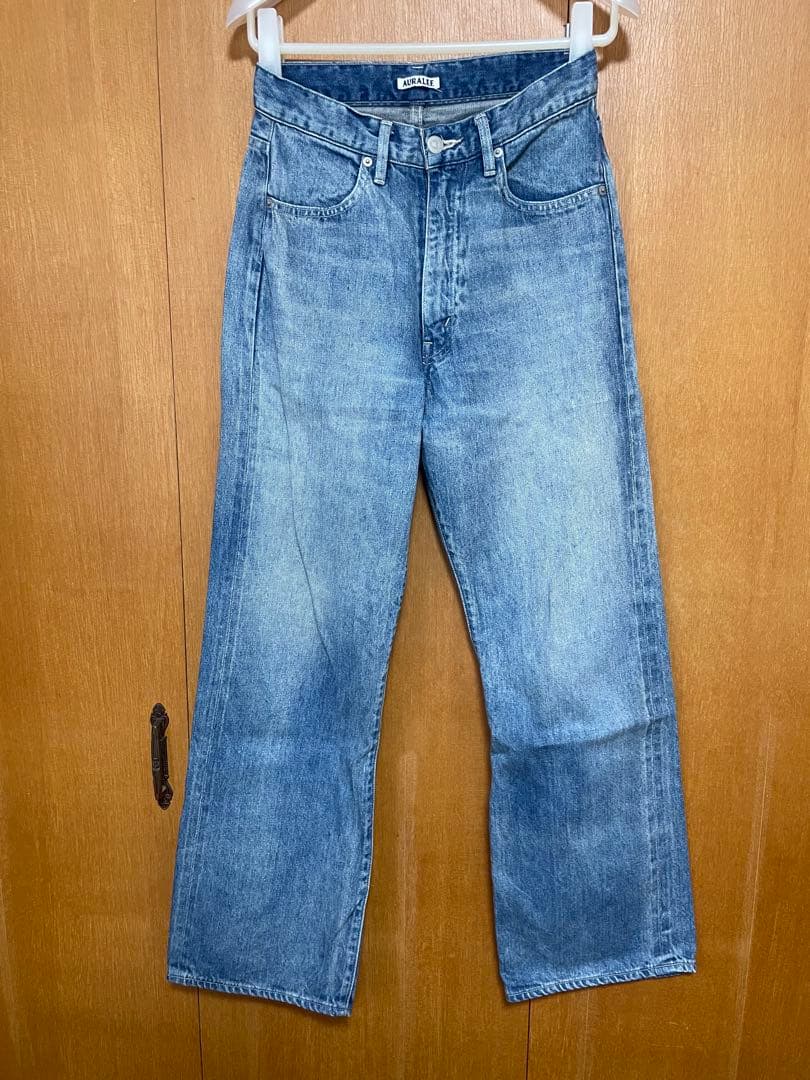 パンツ AURALEE selvedge faded denim pants