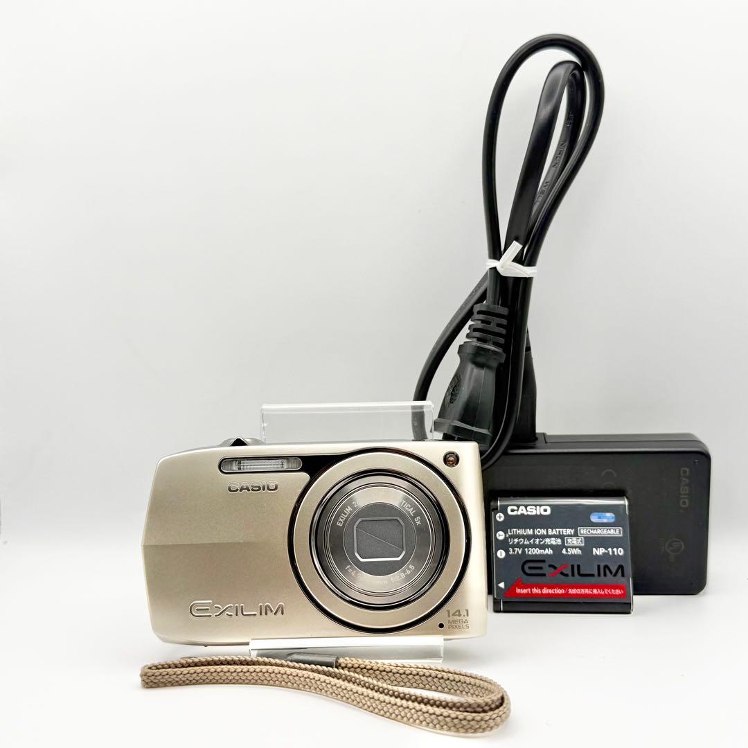 【美品】CASIO EX-Z2300 コンパクトデジタルカメラ 動作品 ゴールド