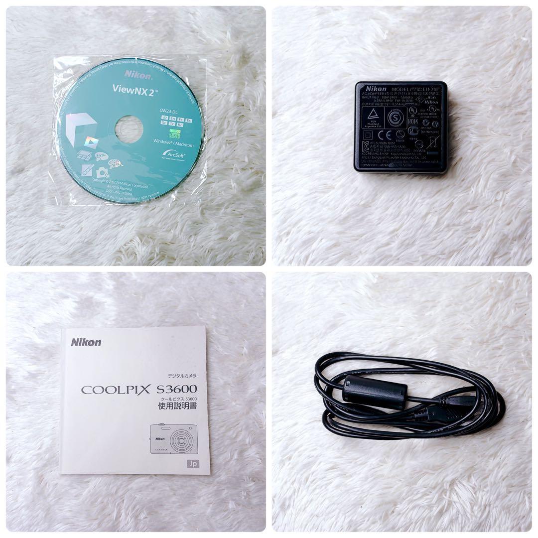 【外観極美品】ニコン Nikon クールピクス COOLPIX S3600ピンク