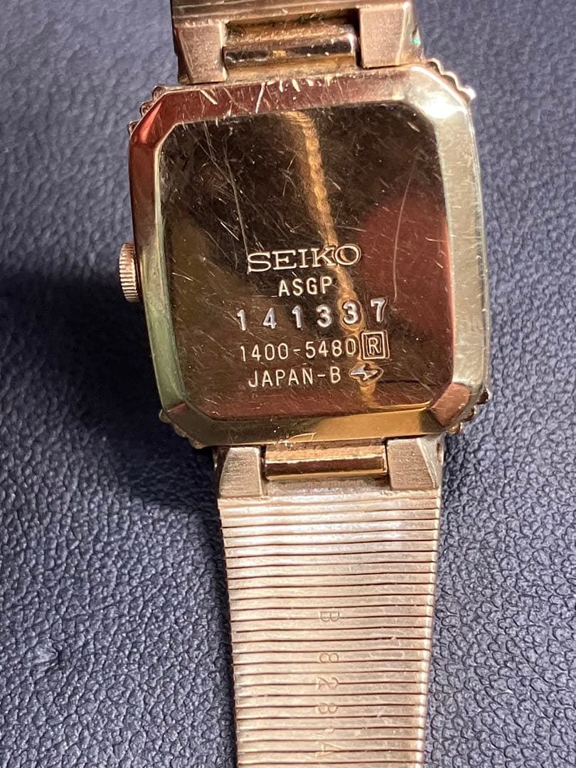 新品電池！SEIKO セイコー ゴールド オクタゴン 腕時計 1400-5480